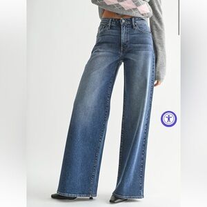 The Ultra Wide Jean - Just Black Size 26